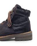  |SIZE 38| FEELING BROWN HAIR-ON COWHIDE LACE-UP BOOT Z38-8526 