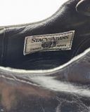  |SIZE 42| STACY ADAM VINTAGE BLACK CAP-TOE DERBY SHOES AX42-8568 