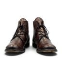  |SIZE 43| MOMA VINTAGE BROWN PLAIN-TOE LACE-UP BOOT Z43-8539 
