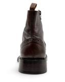  |SIZE 39| KENZO VINTAGE RUSTIC BROWN SIDE-ZIP ANKLE BOOT Z39-8703 