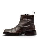  |SIZE 39| KENZO VINTAGE RUSTIC BROWN SIDE-ZIP ANKLE BOOT Z39-8703 
