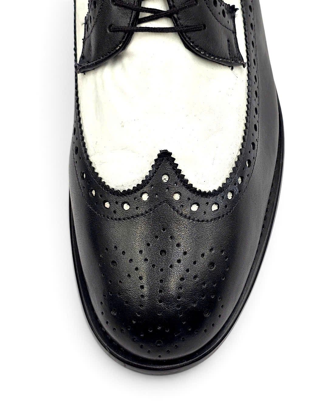  |SIZE 40| LEATHER CLASSICS SPECTATOR LONGWING BROGUE BLUCHER SHOES AY40-8584 