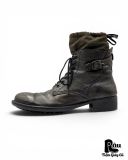  |SIZE 41| ALFREDO BANNISTER 5221005011 UTILITY LAYERED SIDE-ZIP LACE-UP BOOT Z41-8479 