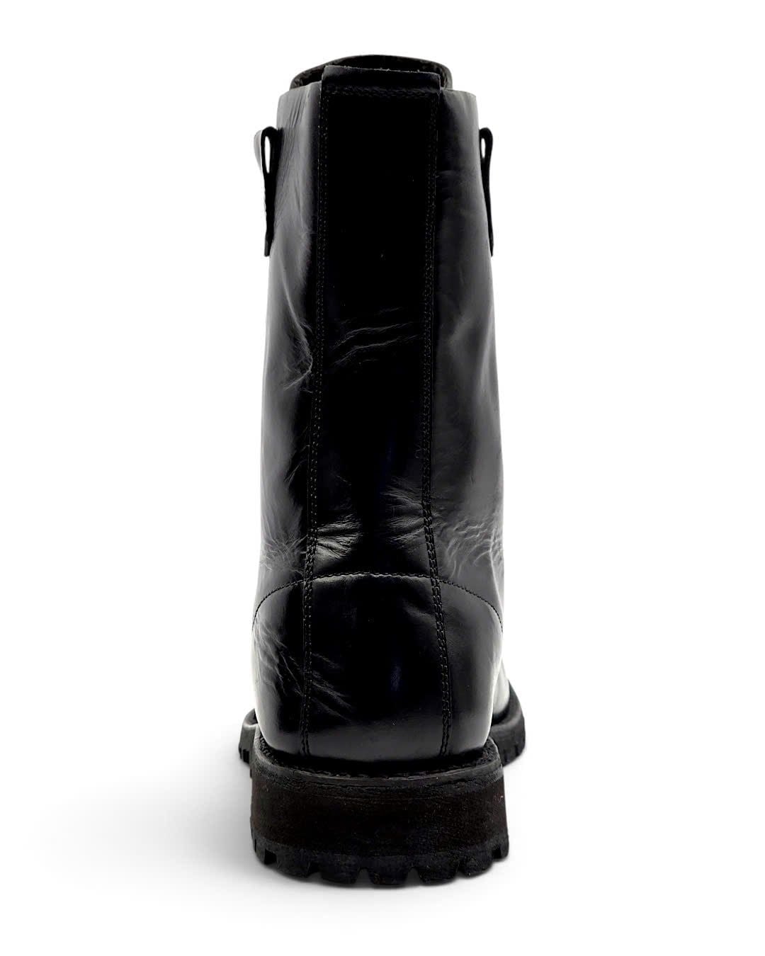  |SIZE 39| RIGTER BLACK ANKLE LACE-UP BOOT Z39-8519 