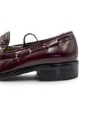  |SIZE 38.5| TEECLUB AMERICAYA 4715 BURGUNDY APRON TASSEL LOAFER AY38.5-8593 