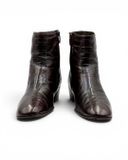  |SIZE 43| T2[in] BROWN SIDE-ZIP ANKLE BOOT AX43-8492 