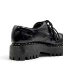  |SIZE 38.5| SHELLYS RANGERS A3031 3-EYE STEEL-TOE PLATFORM COMBAT SHOES Z38.5-8523 