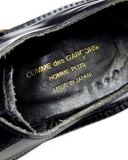  |SIZE 37| COMME DES GARCON HOMME PLUS BLACK MINIMAL PLATFORM CREPER DERBY SHOES Z37-8613 