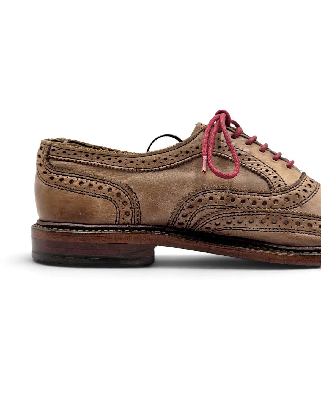  |SIZE 38.5| ALLEN EDMONDS NEUMOK BROWN WINGTIP BROGUE OXFORD SHOES AY38.5-8589 