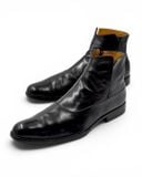  |SIZE 43| JOHN FLUEVOG TWIN TURBINE 1611 FIRST AVENUE BLACK CLASSY SPAT ZIPPER BOOT Z43-8491 