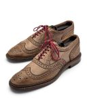  |SIZE 38.5| ALLEN EDMONDS NEUMOK BROWN WINGTIP BROGUE OXFORD SHOES AY38.5-8589 