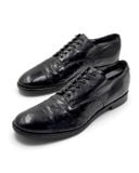  |SIZE 42| STACY ADAM VINTAGE BLACK CAP-TOE DERBY SHOES AX42-8568 
