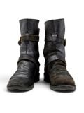  |SIZE 39| FIORENTINI + BAKER ETERNITY 713 BLACK WAXED SUEDE TALL ANKLE BIKER BOOT Z39-8374 