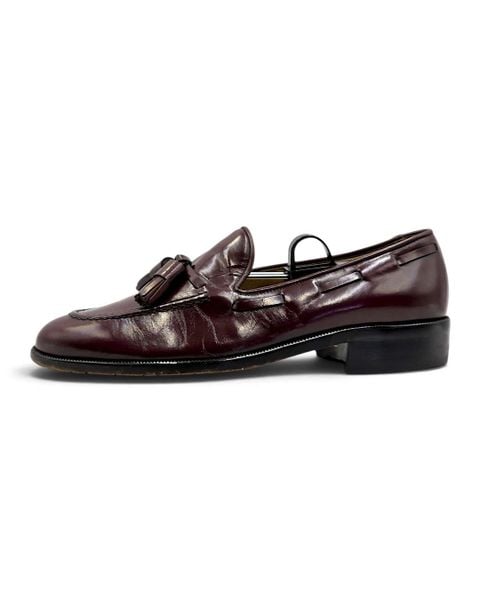  |SIZE 38.5| TEECLUB AMERICAYA 4715 BURGUNDY APRON TASSEL LOAFER AY38.5-8593 
