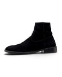  |SIZE 43| BEAUTY&YOUNG UNITED ARROW 819071 BLACK  SUEDE ZIP ANKLE BOOT Z43-8708 