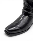  |SIZE 45| BUFFALO VINTAGE 4241 BLACK HARNESS BOOT Z45-8510 