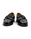  |SIZE 39| STACY ADAM VINTAGE BLACK WINGTIP BROGUE TASSEL LOAFER AY39-8594 