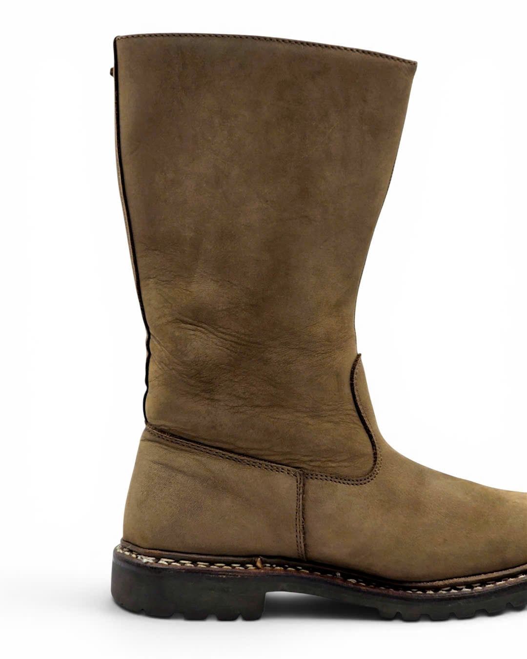 |SIZE 39| HANWAG NUBUCK MID-CALF PULL-ON WORK BOOT Z39-8507 