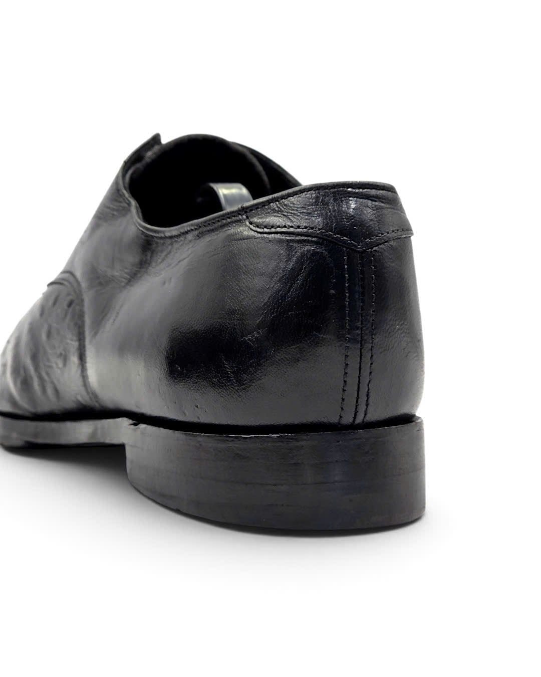  |SIZE 42| STACY ADAM VINTAGE BLACK CAP-TOE DERBY SHOES AX42-8568 