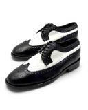  |SIZE 40| LEATHER CLASSICS SPECTATOR LONGWING BROGUE BLUCHER SHOES AY40-8584 