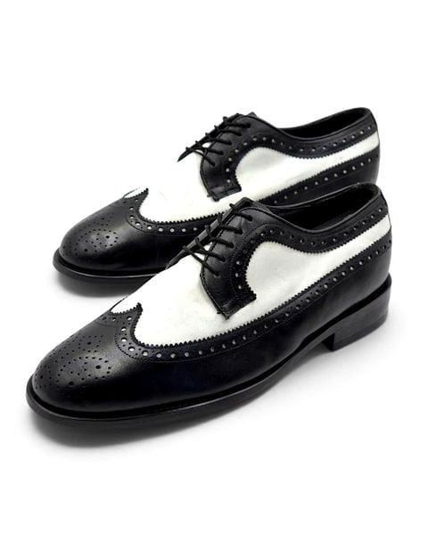  |SIZE 40| LEATHER CLASSICS SPECTATOR LONGWING BROGUE BLUCHER SHOES AY40-8584 