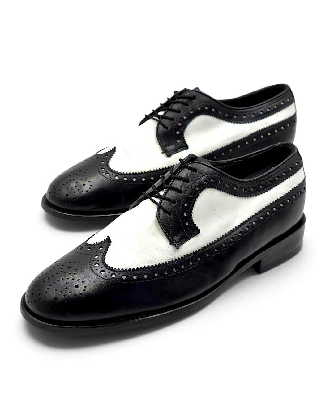  |SIZE 40| LEATHER CLASSICS SPECTATOR LONGWING BROGUE BLUCHER SHOES AY40-8584 