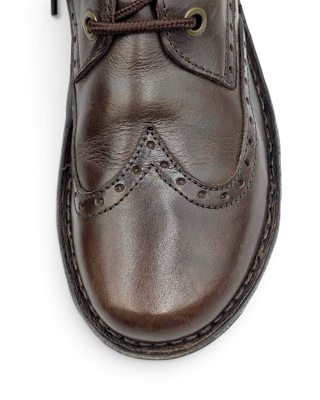  |SIZE 40| FLY LONDON MARL WINGTIP BROGUE SIDE-ZIP LACE-UP BOOT Z40-8580 