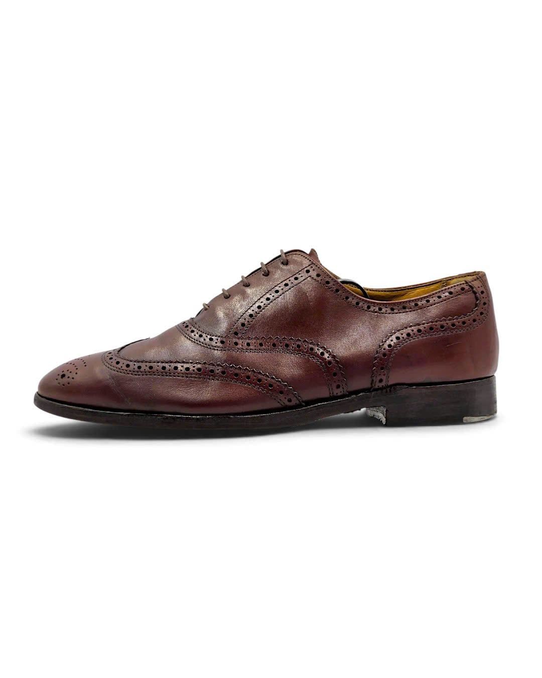  |SIZE 39| BURBERRYS X RUSSEL BROMLEY VINTAGE 80S ASCOT WINGTIP BROGUE OXFORD SHOES AY39-8588 