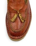  |SIZE 38| PUNTO PIGRO COGNAC BROWN LIGHTWEIGHT TASSEL LOAFER Z38-8602 