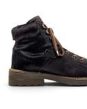  |SIZE 38| FEELING BROWN HAIR-ON COWHIDE LACE-UP BOOT Z38-8526 