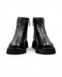  |SIZE 40| POMME D'OR BLACK SIDE-ZIP ANKLE BOOT Z40-8490 