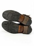  |SIZE 39| FIORENTINI + BAKER ETERNITY 713 BLACK WAXED SUEDE TALL ANKLE BIKER BOOT Z39-8374 