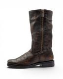  |SIZE 37| FRYE 77283 HEATH OUTSIDE ZIP MAPLE  PULL-ON BOOT Z37-8496 