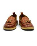  |SIZE 38| PUNTO PIGRO COGNAC BROWN LIGHTWEIGHT TASSEL LOAFER Z38-8602 