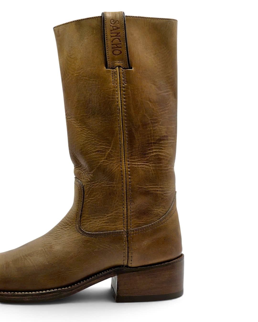  |SIZE 38| SANCHO VINTAGE 737 BROWN CAMPUS BOOT AZ38-8697 