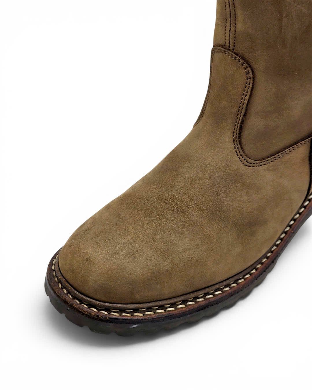 |SIZE 39| HANWAG NUBUCK MID-CALF PULL-ON WORK BOOT Z39-8507 