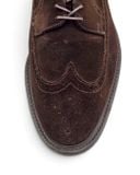  |SIZE 43| VINTAGE DARK BROWN LONGWING BROGUE BLUCHER SHOES AY43-8583 