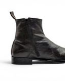  |SIZE 44| KOIL BY VISARUNO R6014 ITALIAN PATINA SIDE-ZIP ANKLE BOOT Z44-8488 