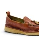  |SIZE 38| PUNTO PIGRO COGNAC BROWN LIGHTWEIGHT TASSEL LOAFER Z38-8602 