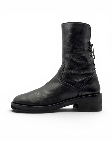  |SIZE 38.5| EKONICA CORSET LACED SIDE-ZIP ANKLE BOOT Z38.5-8486 