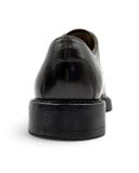  |SIZE 38.5| TOD'S DARK BROWN PLAIN-TOE DERBY SHOES AY38.5-8572 