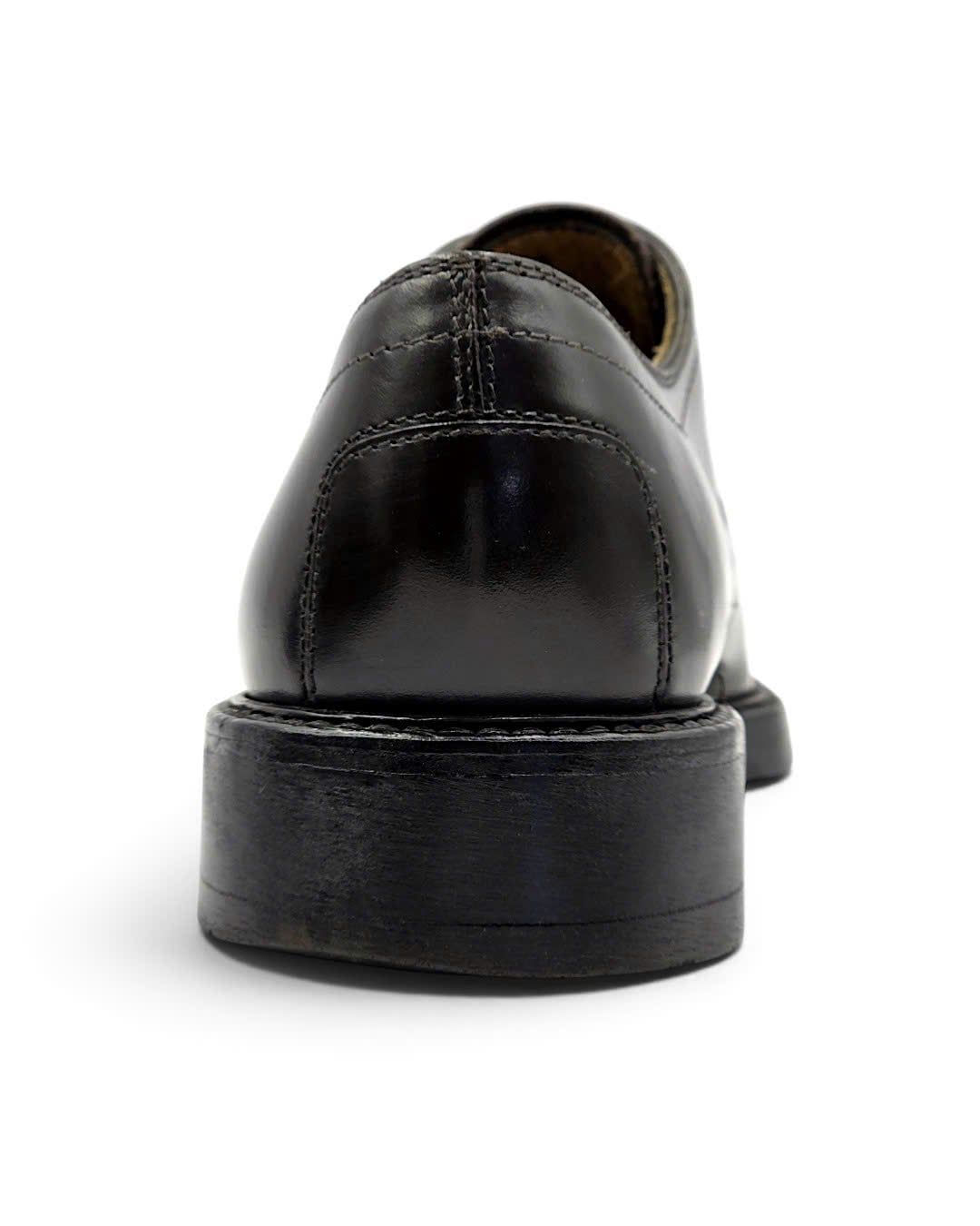 |SIZE 38.5| TOD'S DARK BROWN PLAIN-TOE DERBY SHOES AY38.5-8572 