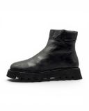  |SIZE 40| POMME D'OR BLACK SIDE-ZIP ANKLE BOOT Z40-8490 