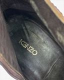  |SIZE 39| KENZO VINTAGE RUSTIC BROWN SIDE-ZIP ANKLE BOOT Z39-8703 