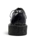  |SIZE 37| COMME DES GARCON HOMME PLUS BLACK MINIMAL PLATFORM CREPER DERBY SHOES Z37-8613 