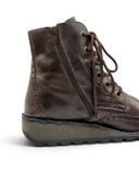  |SIZE 40| FLY LONDON MARL WINGTIP BROGUE SIDE-ZIP LACE-UP BOOT Z40-8580 