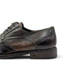  |SIZE 42| JOHN VARVATOS F2262P4 BROWN WINGTIP BROGUE DERBY SHOES Z42-8587 