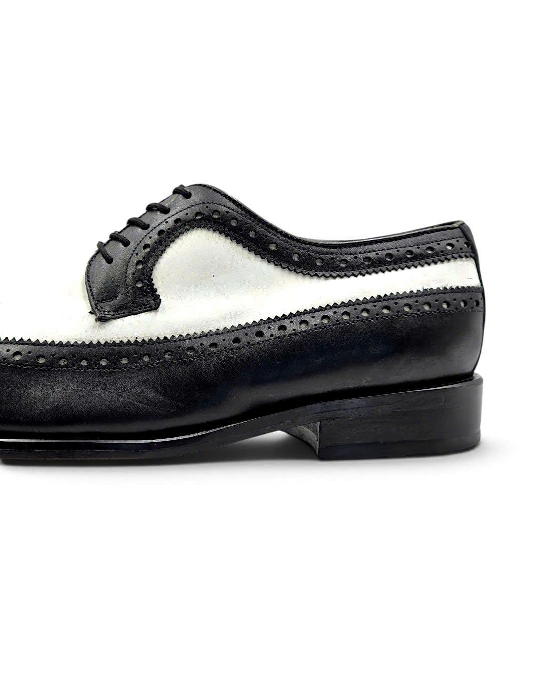  |SIZE 40| LEATHER CLASSICS SPECTATOR LONGWING BROGUE BLUCHER SHOES AY40-8584 