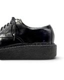  |SIZE 37| COMME DES GARCON HOMME PLUS BLACK MINIMAL PLATFORM CREPER DERBY SHOES Z37-8613 