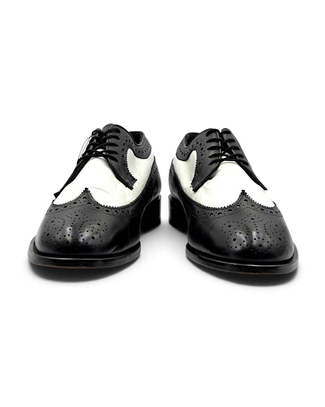  |SIZE 40| LEATHER CLASSICS SPECTATOR LONGWING BROGUE BLUCHER SHOES AY40-8584 
